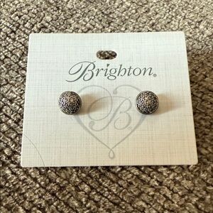 Brighton Textured Silver Earrings